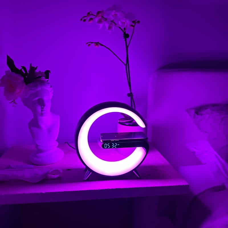 Smart LED Wireless Charging Alarm Clock – Nova Lights