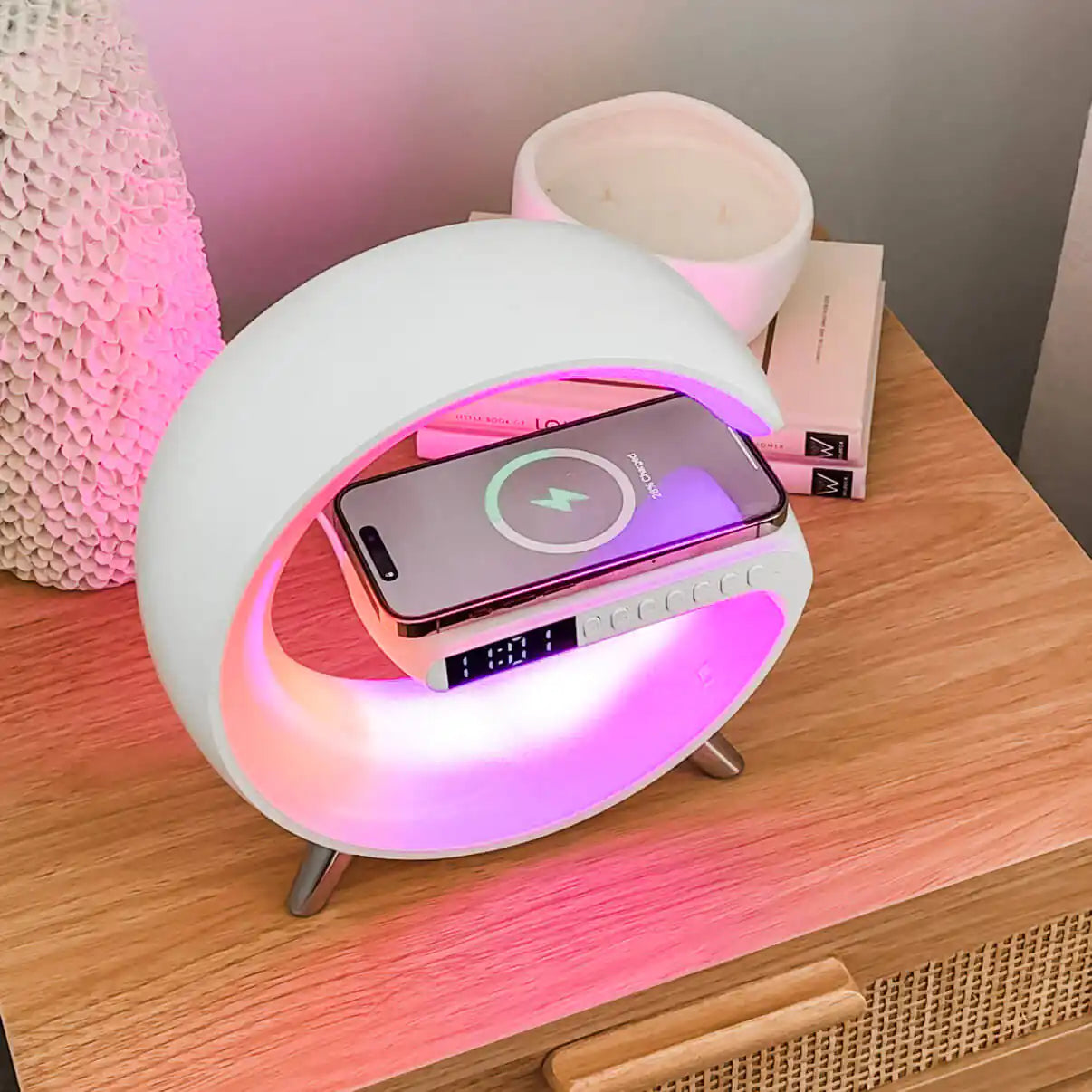 Smart Wireless Charging Alarm Clock  - Nova Lights